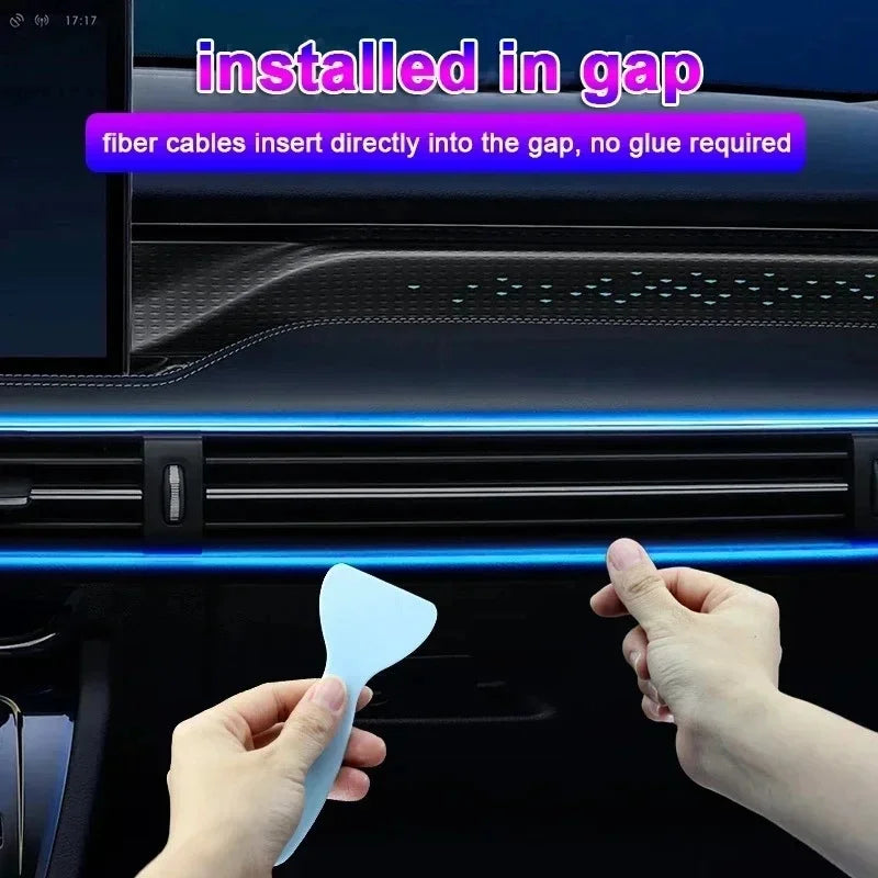 RGB Auto Innen Atmosphäre Licht Streifen 5M App Steuerung Umgebungs