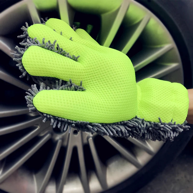Premium-Mikrofaser-Waschhandschuh, wasserdichter Handschuh, Autowaschhandschuh,