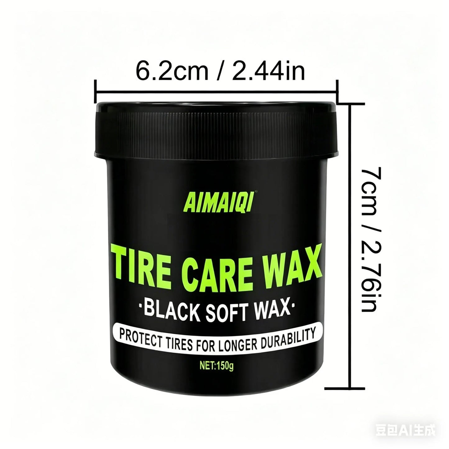 150g Reifenglanzwachs, Langanhaltender Glanz, Anti-Aging & UV-Schutz für Autoreifen