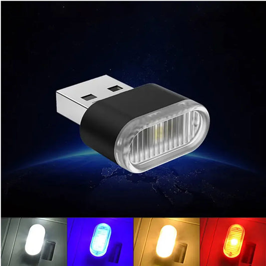 Auto Mini USB LED Atmosphäre Lichter Auto Innen Neon Dekorative Lampe