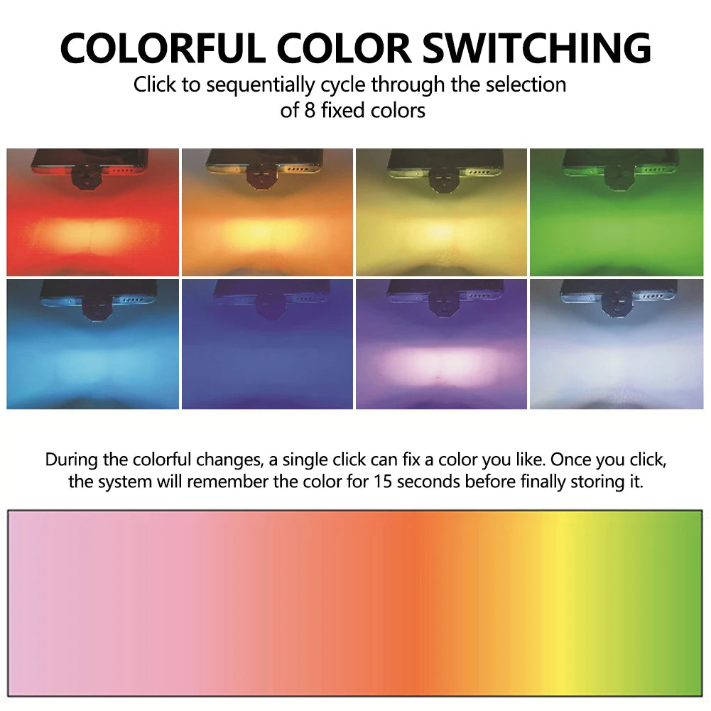 Auto Dekorative Lampe RGB USB – SwissGlanzGarage Ansicht 6