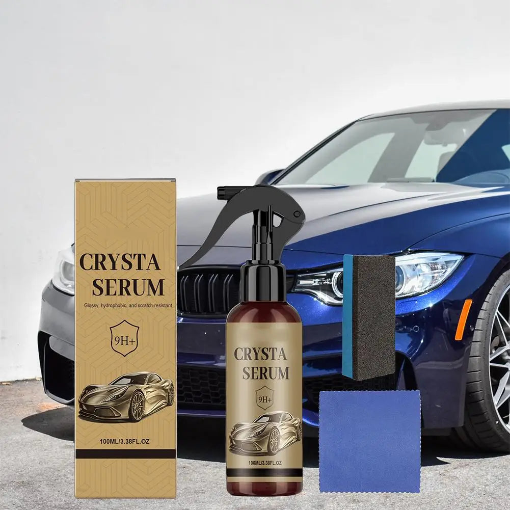 Keramikbeschichtung, 100 ml, Lackschutzspray, Keramikbeschichtungsspray für Autos, mit Schwamm und Tuch für Auto, LKW...
