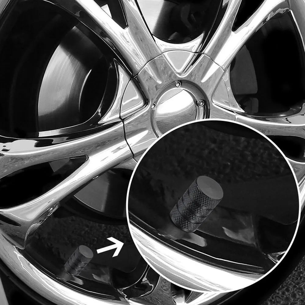 Ventilkappen Alu Schwarz 4er Set – SwissGlanzGarage Ansicht 6