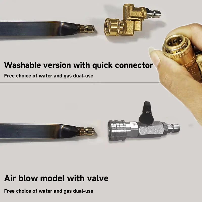 Heavy-Duty Vehicle Water Tank Removal-Free Radiator Condenser Cleaning Tool Water and Steam Dual-Use With 1/4 for Large