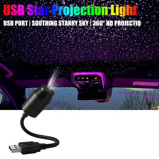 Auto-Innenraumbeleuchtung Dach-Sternenlicht USB LED