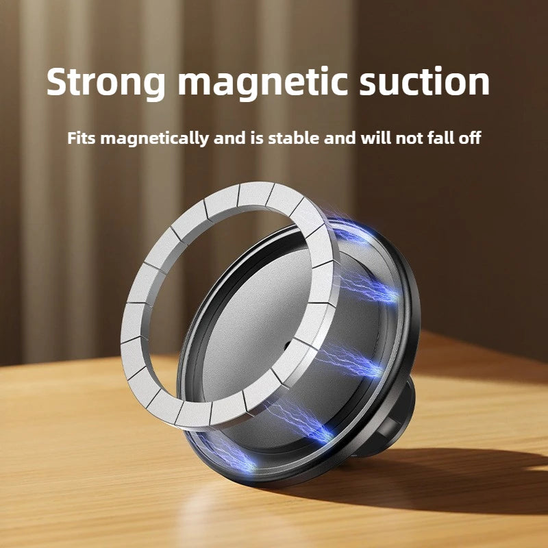 Starker magnetischer Autotelefonhalter aus Aluminium, 17 mm Kugelhalterung, Basis für Freisprecheinrichtung, Armature...