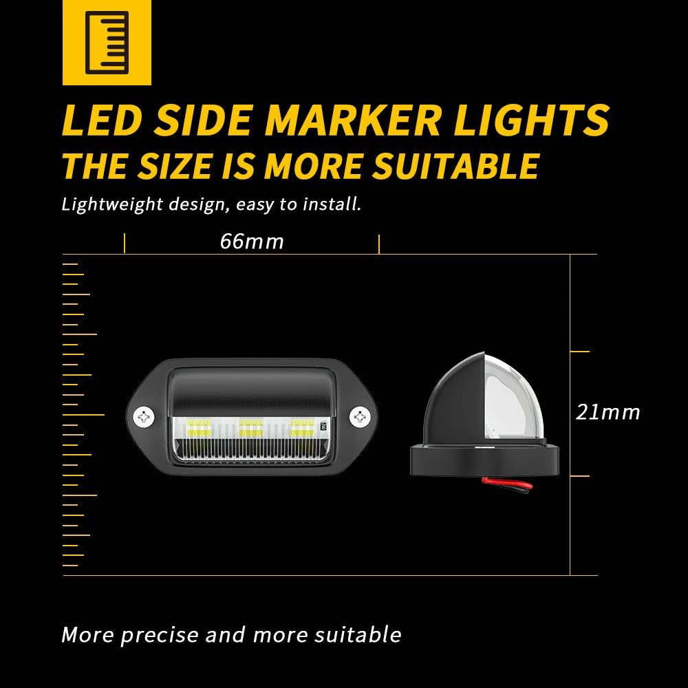 Weisse LED Kennzeichenbeleuchtung 12V 24V DC – SwissGlanzGarage Ansicht 4