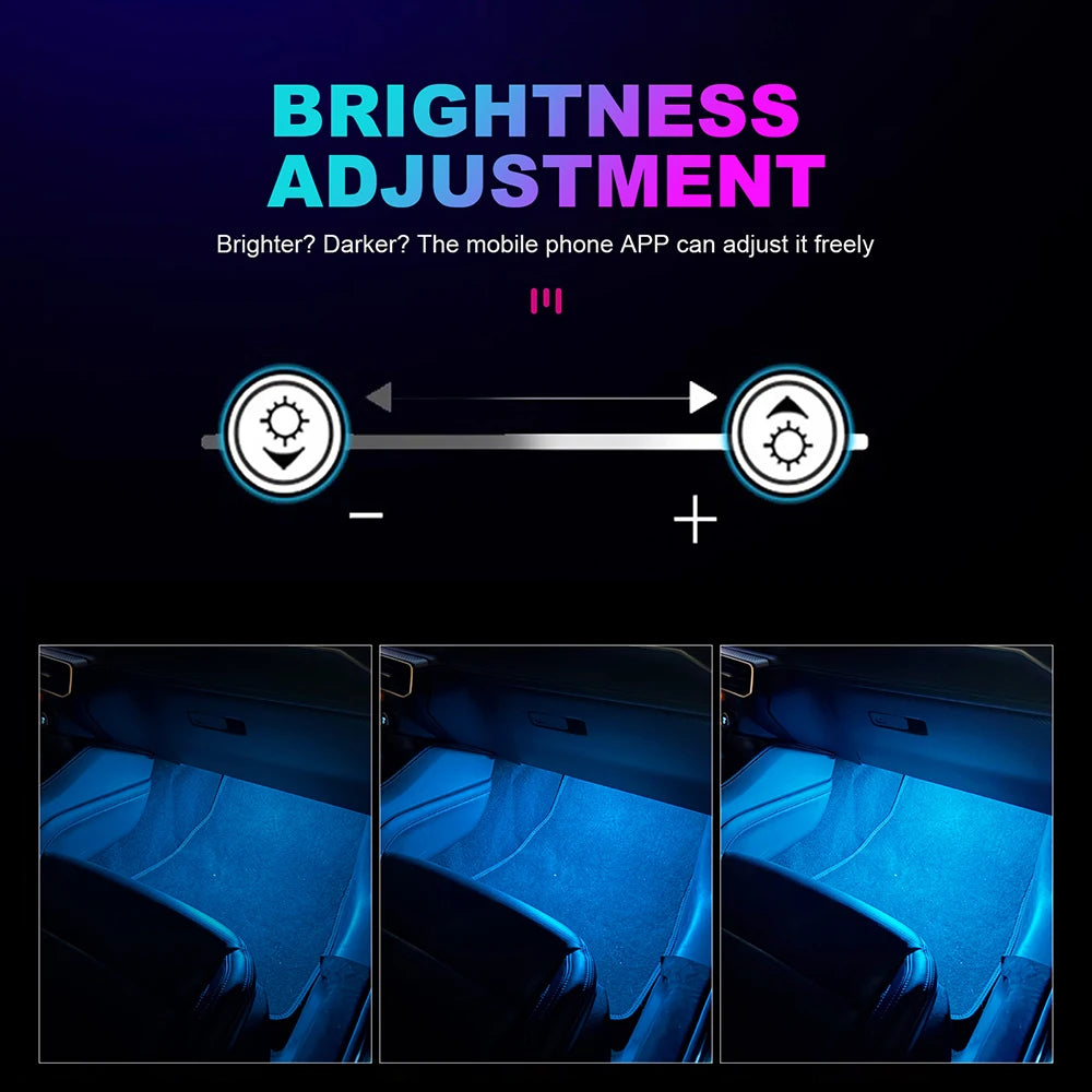 Universeller RGB-Auto-Umgebungslichter-LED-Streifen – Inneneinrichtung