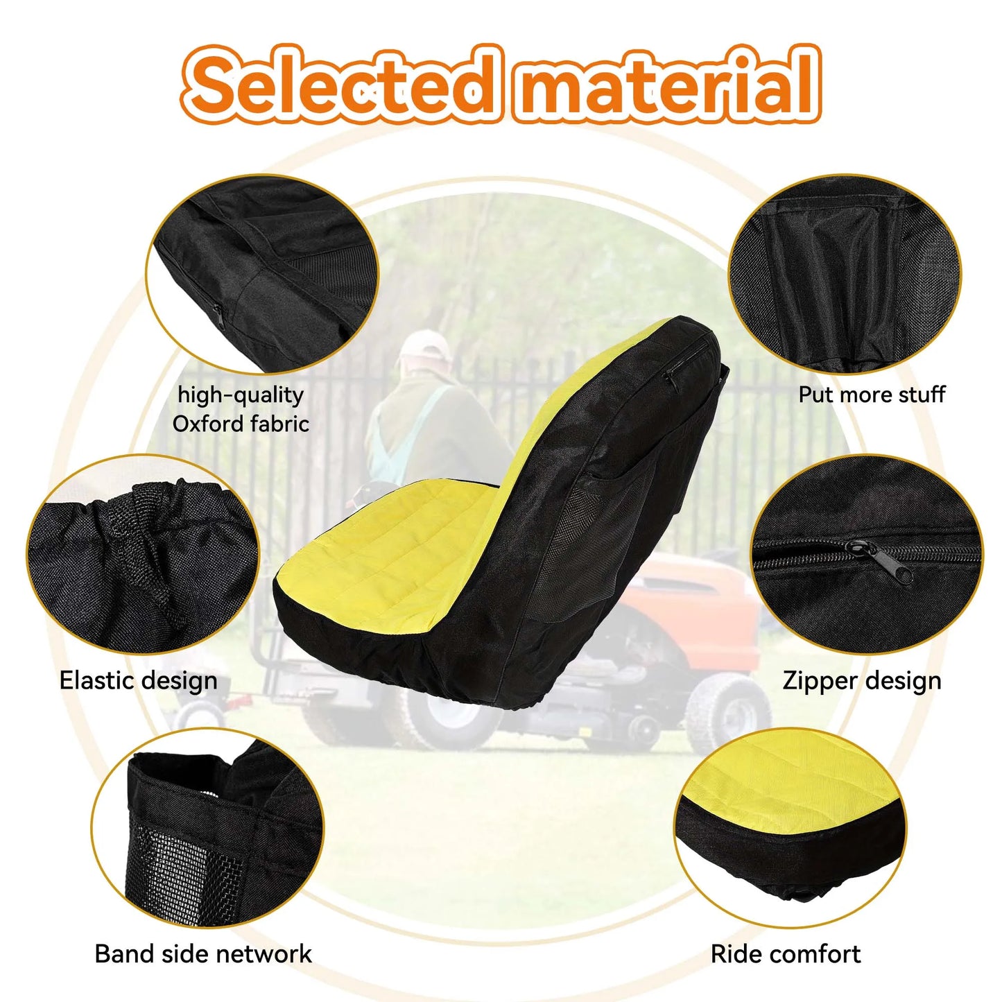 Sitzschoner mit Polsterung LP92334 John Deere – SwissGlanzGarage Ansicht 3
