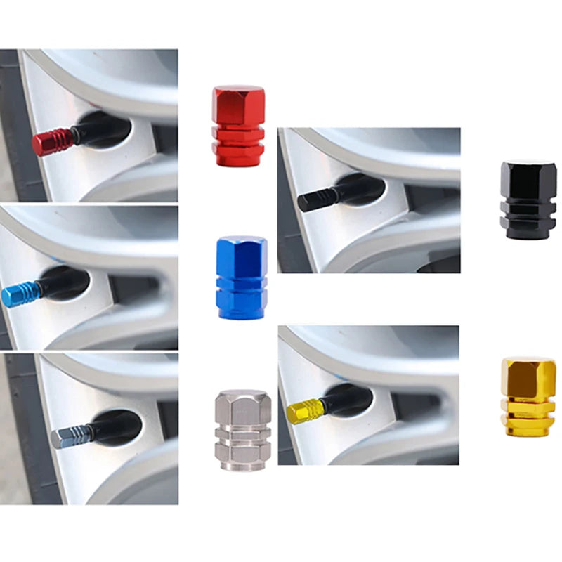 Aluminium Ventilkappen für Autoreifen – SwissGlanzGarage Ansicht 4