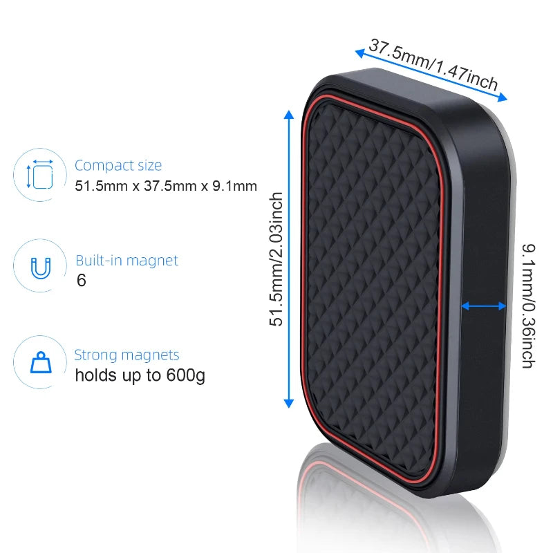 Magnetische Autotelefonhalterung, rechteckig, flach, universeller Autotelefonhalter für Armaturenbrett, Kühlschrank, ...