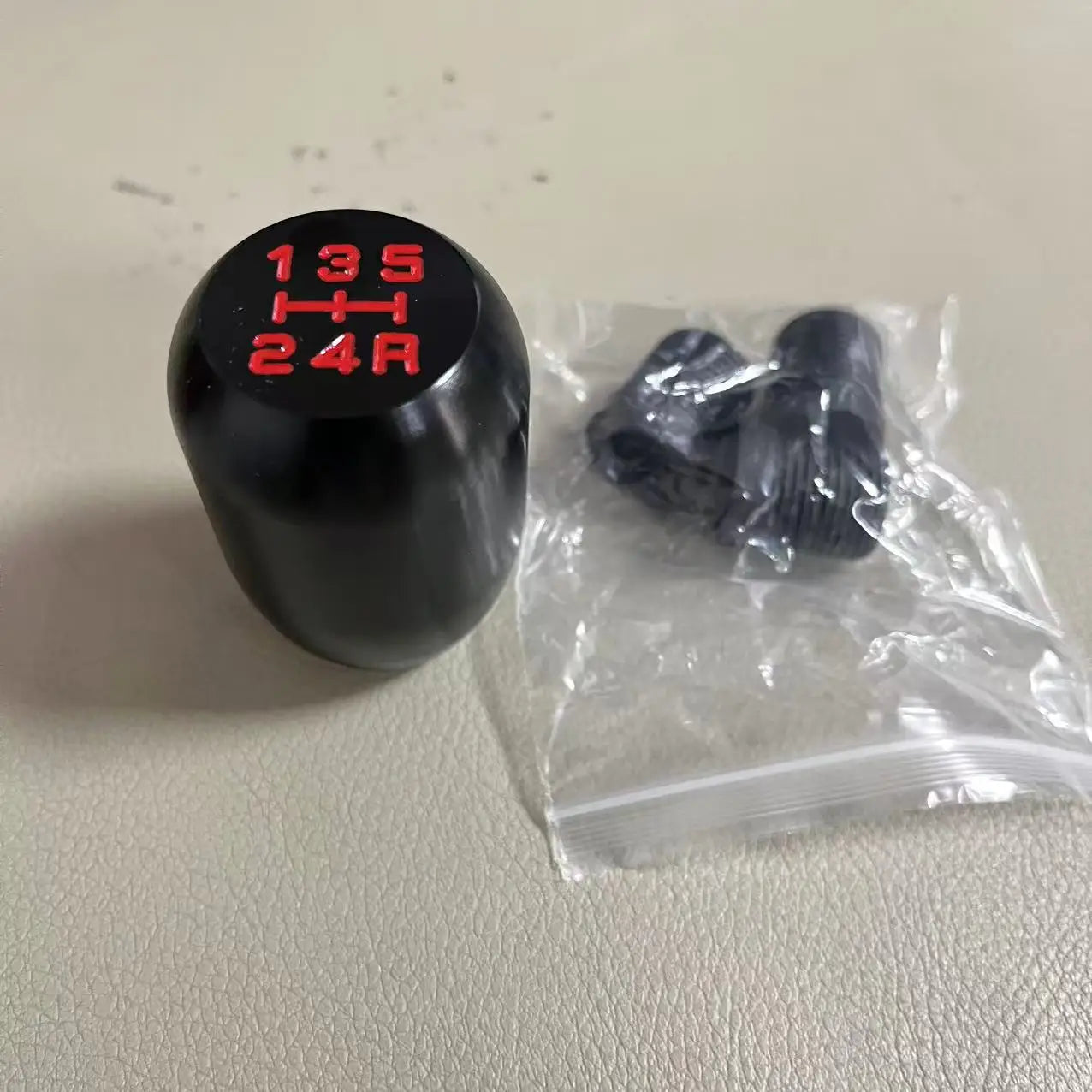 Aluminium Schaltknauf 5/6 Gang Schwarz