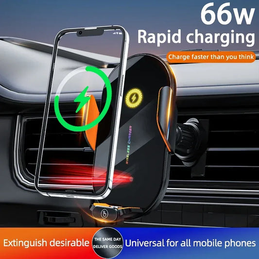 Kabelloser Handyhalter 66W Schnellladegerät – SwissGlanzGarage Autopflege Schweiz