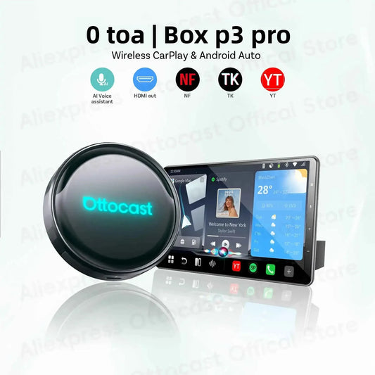 Ottocast P3 Pro Kabellos CarPlay Box – SwissGlanzGarage Autopflege Schweiz