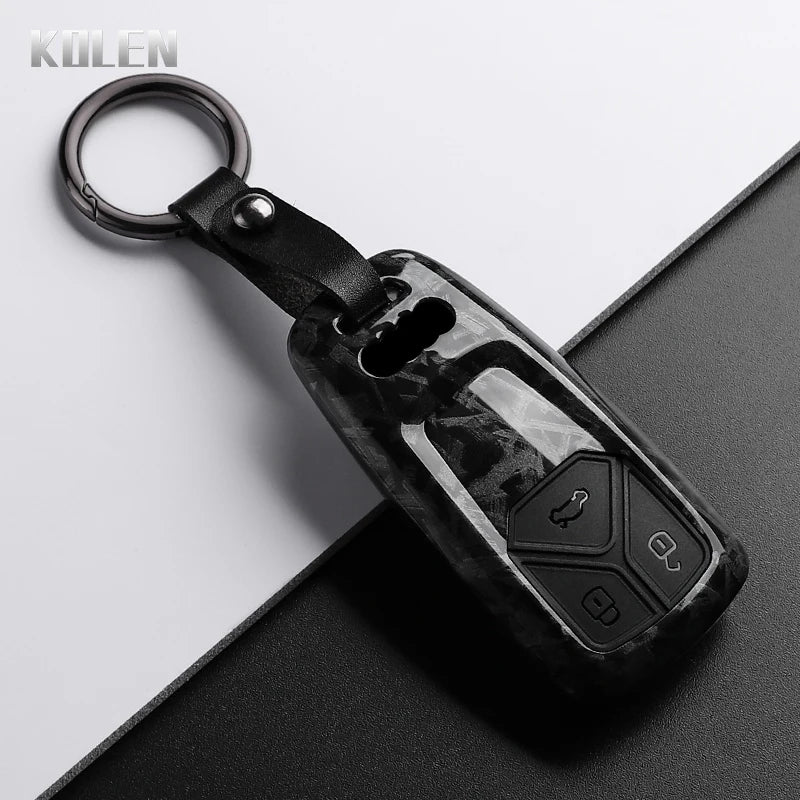 ABS Carbon Fiber Schlüsselhülle Audi A4 A5 A6 Q5 Q7