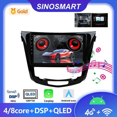 SINOSMART Android GPS für Nissan Qashqai J11 – SwissGlanzGarage Autopflege Schweiz