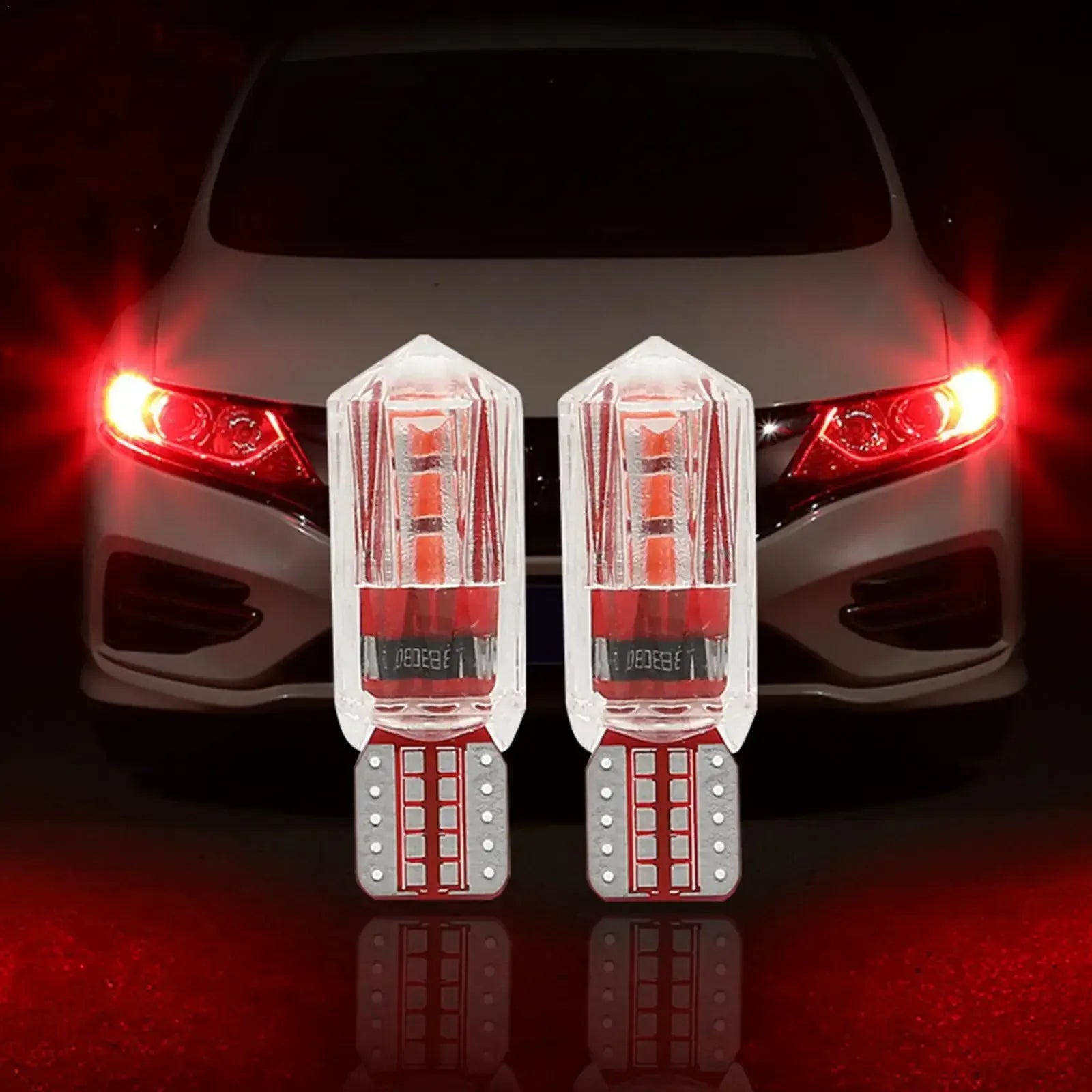 T10 LED Lampe Rot 12V 2er Set – SwissGlanzGarage Autopflege Schweiz