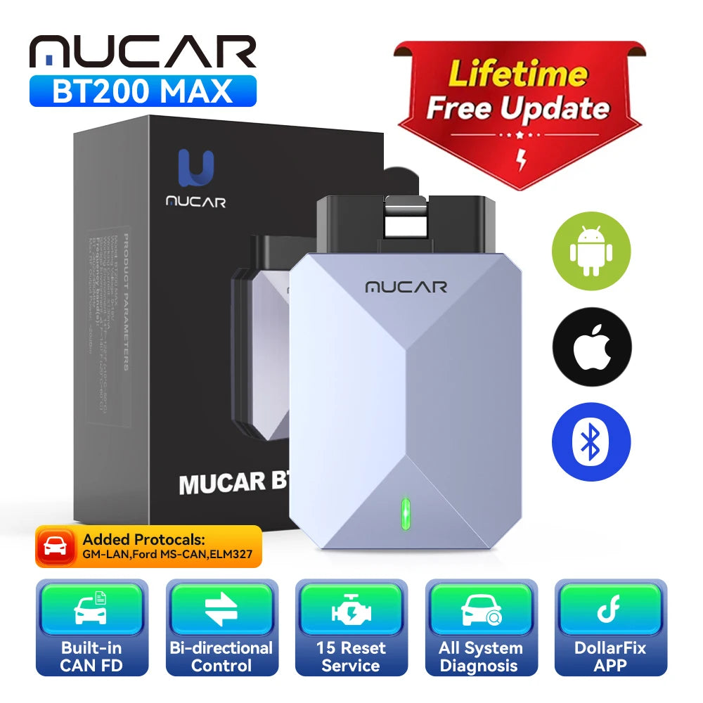 MUCAR BT200 Max OBD2 Scanner