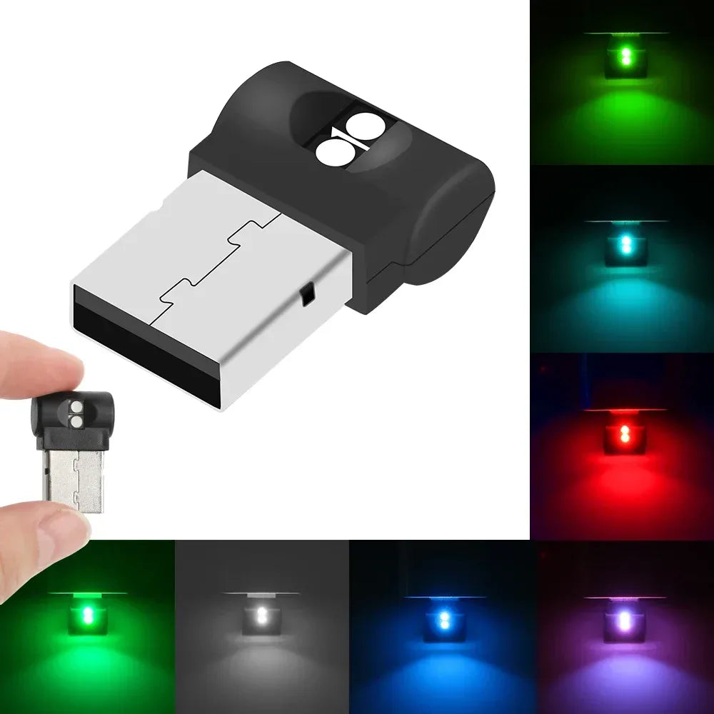 Mini USB LED Innenraum-Beleuchtung bunt – SwissGlanzGarage Autopflege Schweiz