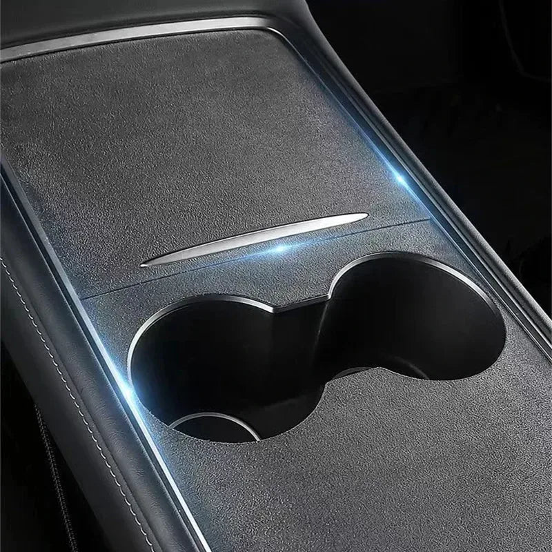 Suede Abdeckung für Mittelkonsole Tesla Model 3 Y 2021-2023 – SwissGlanzGarage Autopflege Schweiz