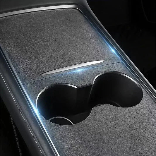 Suede Abdeckung für Mittelkonsole Tesla Model 3 Y 2021-2023 – SwissGlanzGarage Autopflege Schweiz