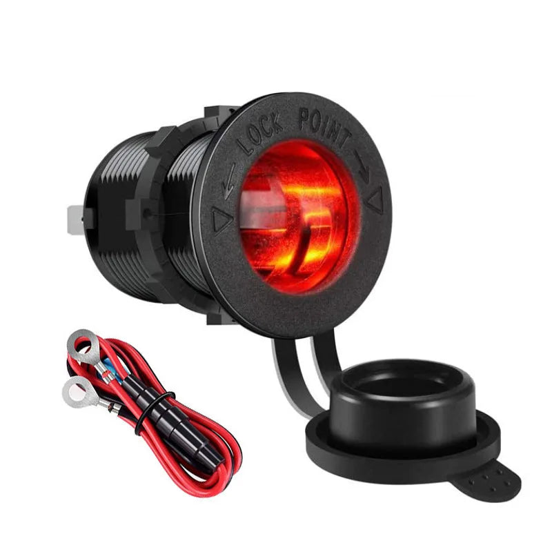 Auto Cigarette Lighter Socket 12V-24V Wasserdicht Plug