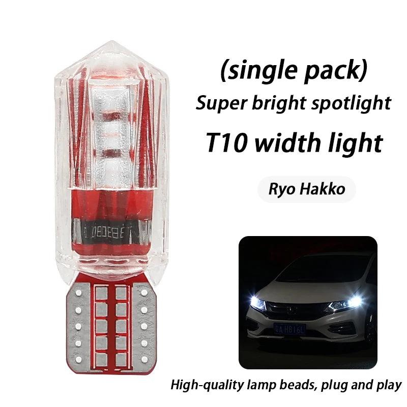 T10 LED Lampe Rot 12V 2er Set