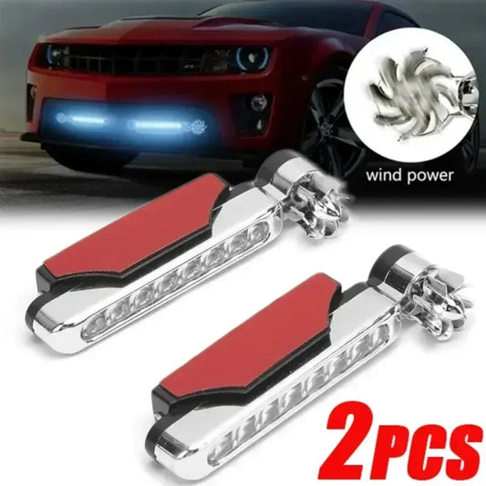 Windbetriebene LED Tagfahrlichter 2er Set – SwissGlanzGarage Autopflege Schweiz