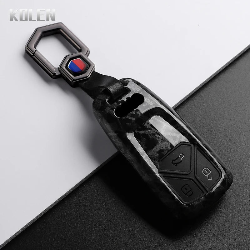 ABS Carbon Fiber Schlüsselhülle Audi A4 A5 A6 Q5 Q7