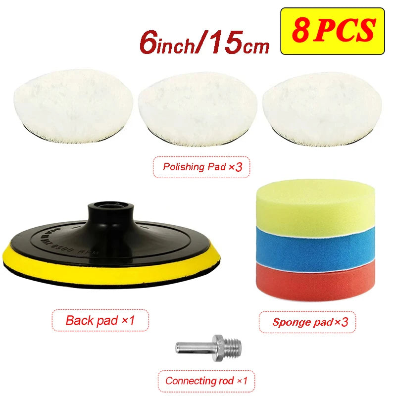 Polierscheibe Set 5/7/6/5 Zoll