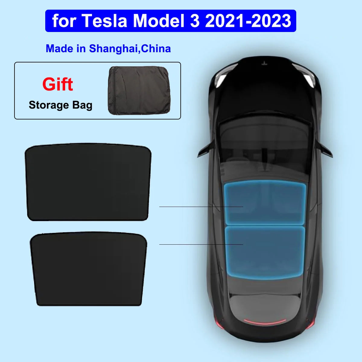 Sonnenblende für Tesla Model 3 Y 2020-2026