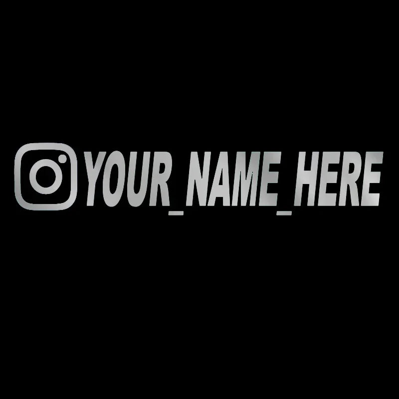Personalisierte Instagram Auto-Aufkleber