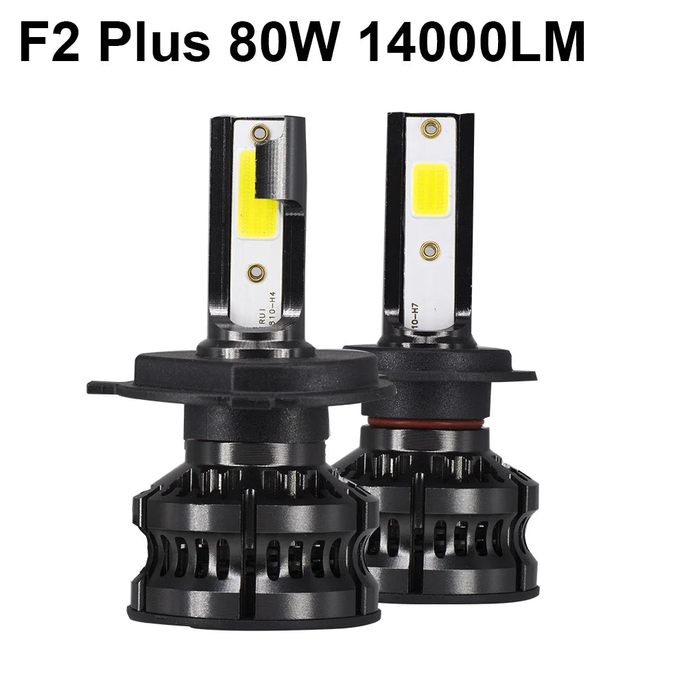 YHKOMS 80W 14000LM H4 H7 H1 LED Scheinwerfer