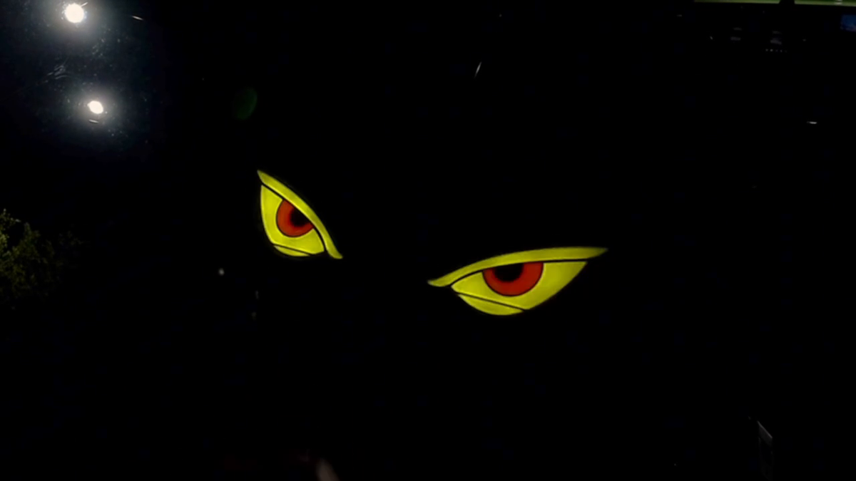 Solarbetriebene Auto Neon Licht DEMON EYE