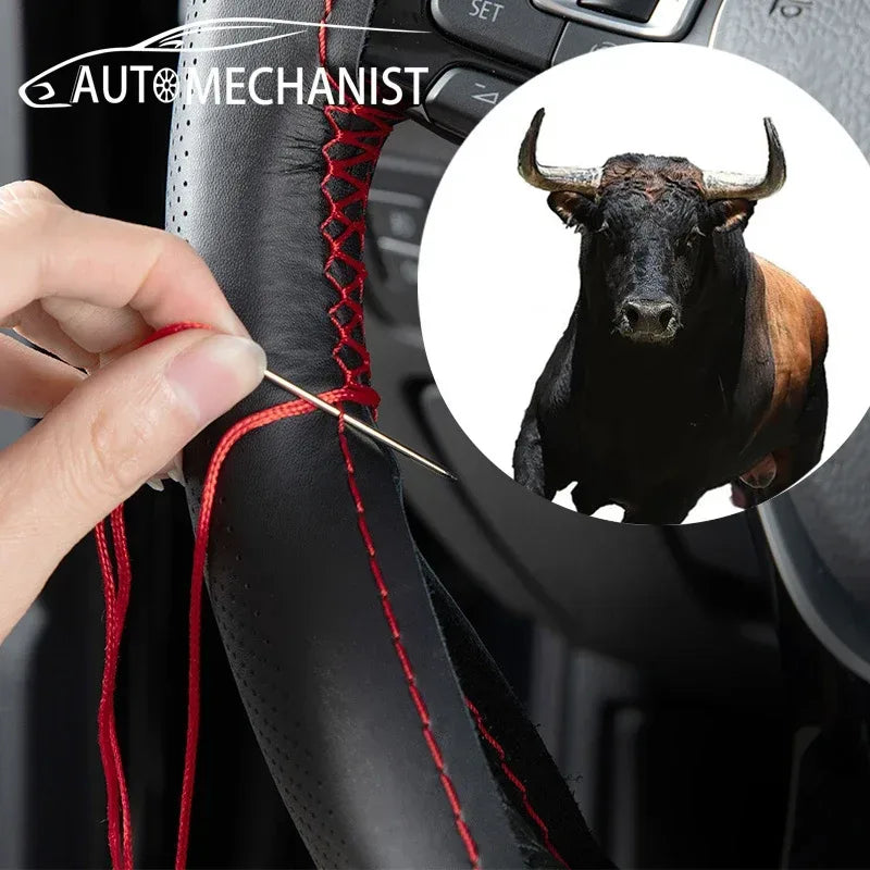 SEAMETAL Leder Lenkradbezug Atmungsaktiv 37 cm – SwissGlanzGarage Autopflege Schweiz