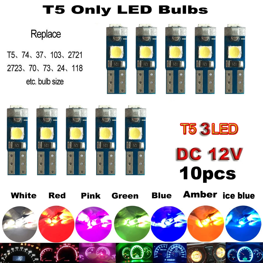 W5W T10 LED-Birnen 4014 SMD 6000K 5W5 - Superhelle – fürs