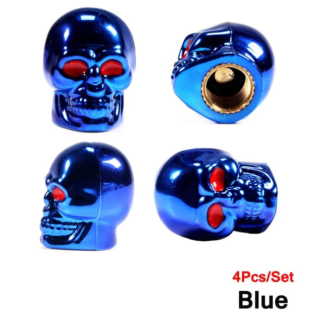 Universal Ventilkappen Skull-Set