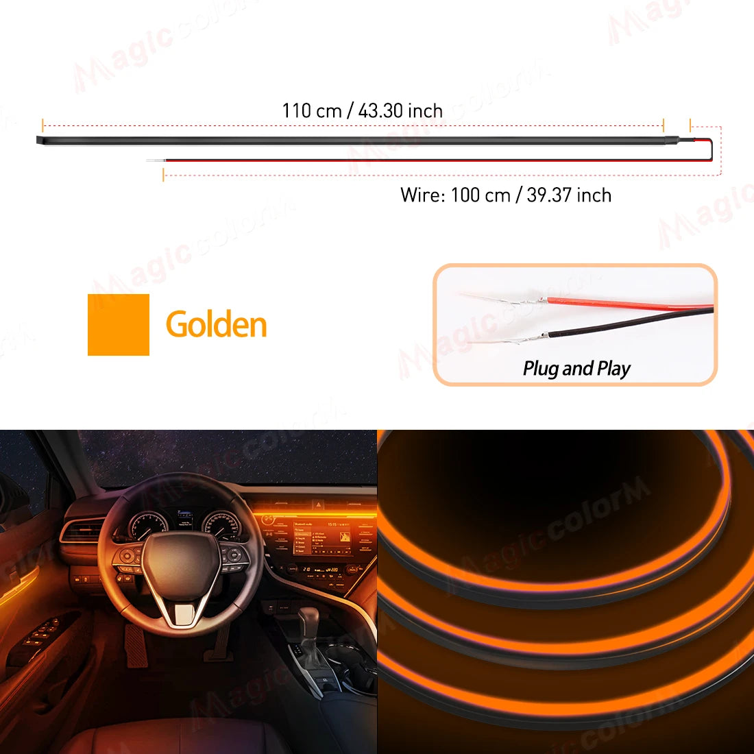 110CM LED Acryl-Streifen für Auto