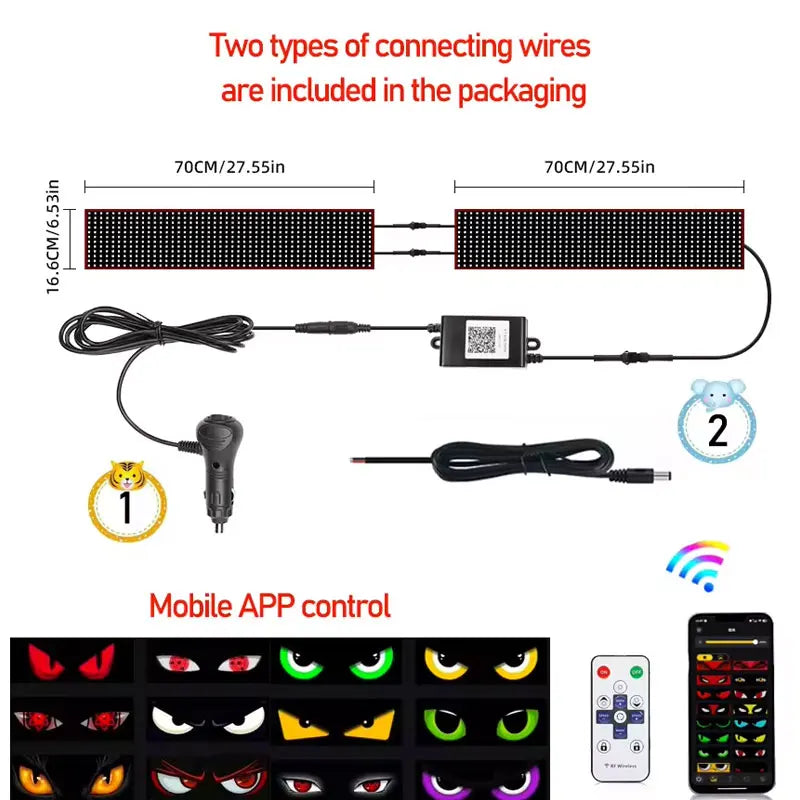 2M Devil's Eyes LED Matrix Panel Lichtfolie