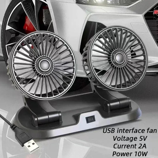 USB Auto-Lüfter mit Dual-Kopf – SwissGlanzGarage Autopflege Schweiz