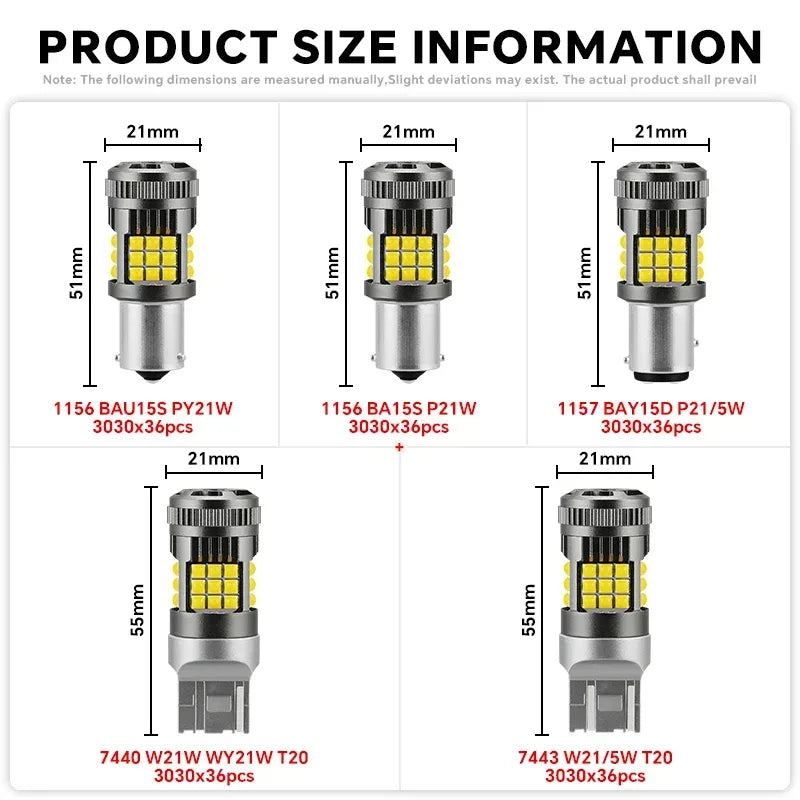 LED Blinkerlampe BA15S P21W 3030 36SMD – SwissGlanzGarage Autopflege Schweiz