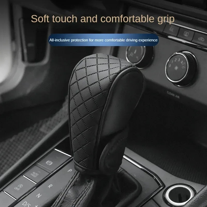 Auto-Schaltknauf-Abdeckung PU Leder – SwissGlanzGarage Autopflege Schweiz