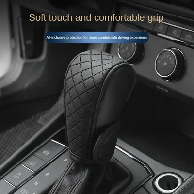 Auto-Schaltknauf-Abdeckung PU Leder – SwissGlanzGarage Autopflege Schweiz