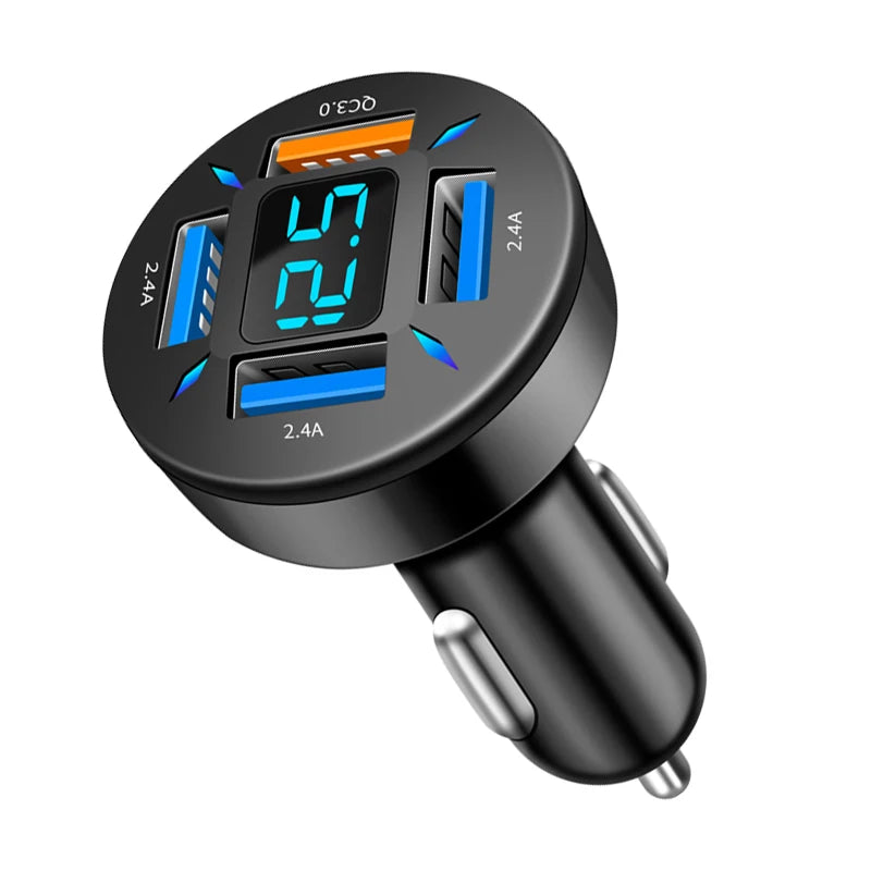 66W USB Auto Ladegerät 4 Ports Schnellladung