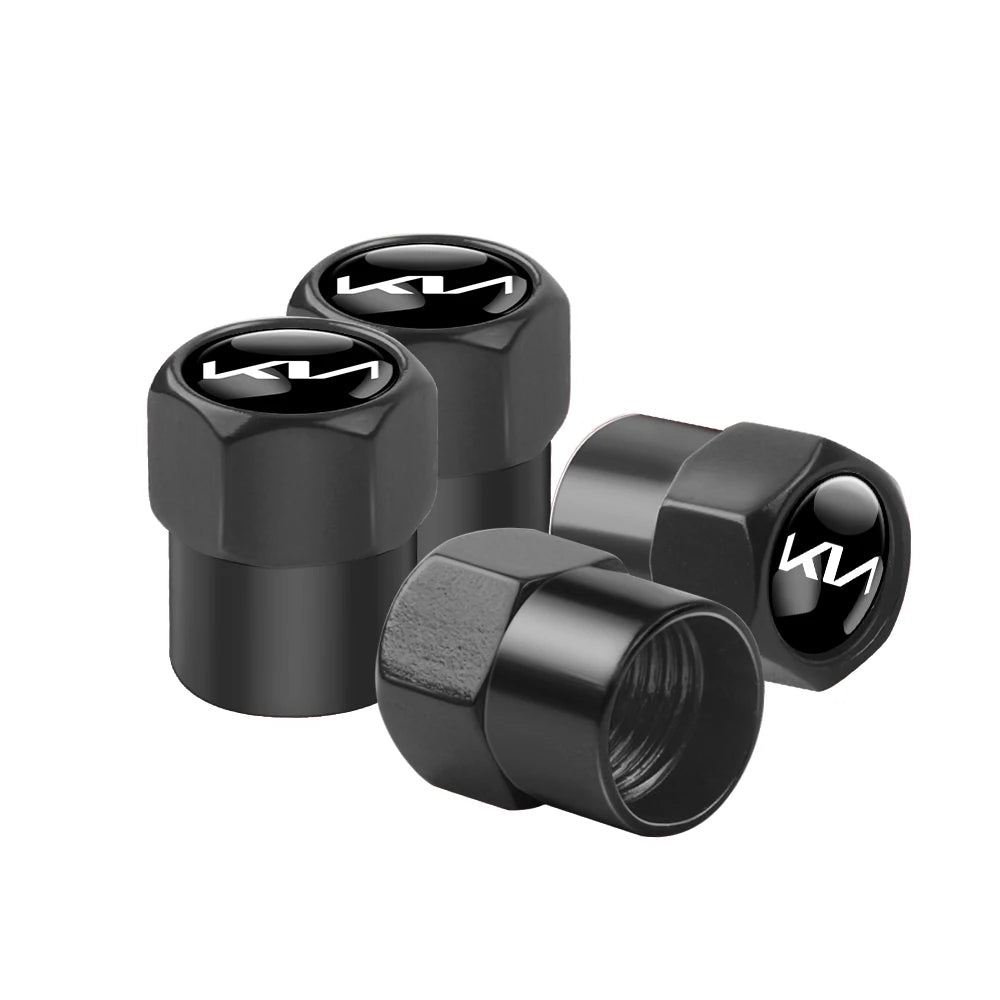 Aluminium Ventilkappen Set für KIA