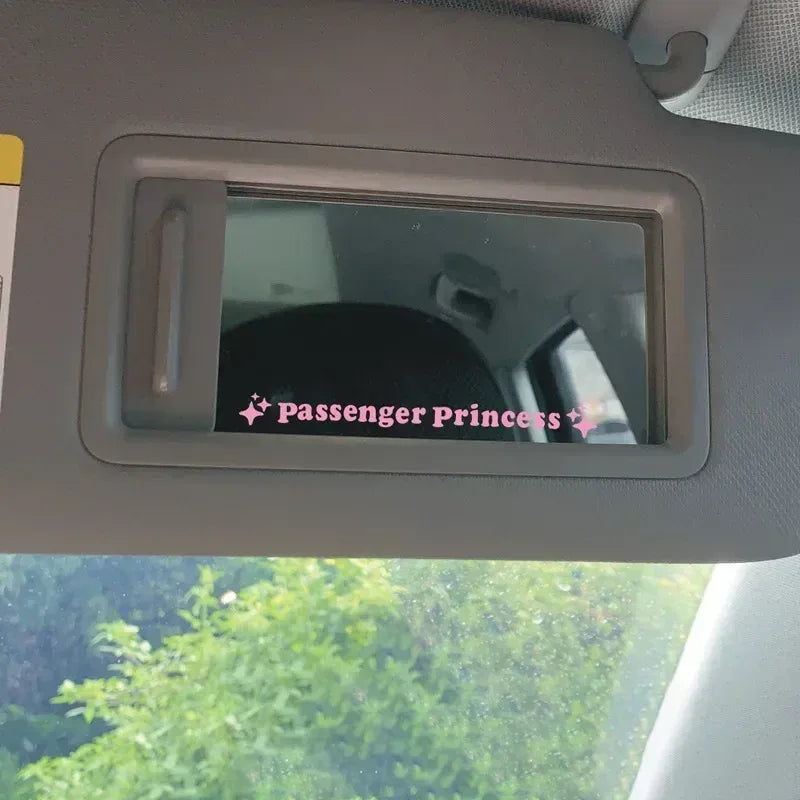 Spiegelaufkleber Passenger Princess – SwissGlanzGarage Autopflege Schweiz