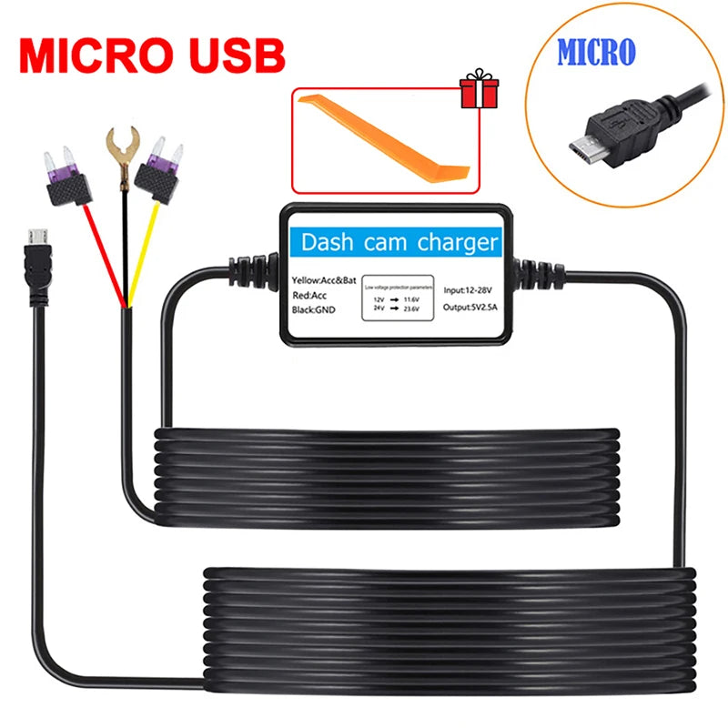 24H Parküberwachung Dashcam Hardwire Set