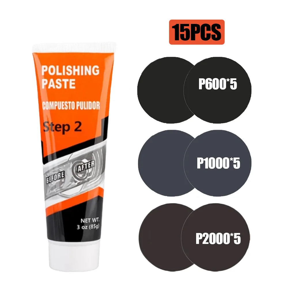 Scheinwerfer-Restaurierungs-Set mit Politur