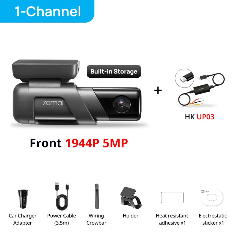 70mai Dash Cam M500 1944P mit GPS