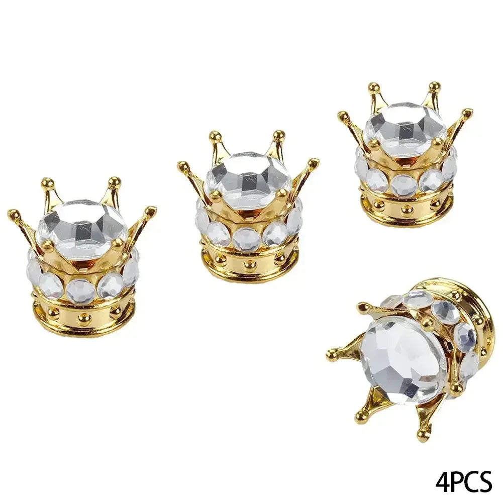 Ventilkappen Krone Bling Diamant-Design